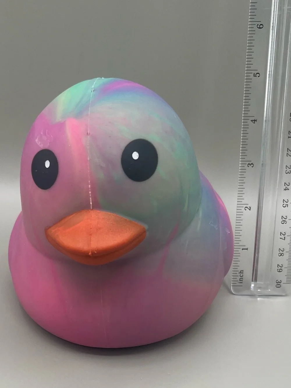 Toymendous SQEEEZY Pink Green🩷💚 Tye Dye Duck Chick NEW